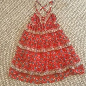 Cute boho orange dress